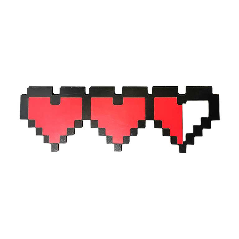 دیوارکوب گیمینگ قلب پیکسلی مدل 10141 | تابلو دکور اتاق گیمینگ Pixel Heart دیوارکوب گیمینگ قلب پیکسلی مدل 10141 | تابلو دکور اتاق گیمینگ Pixel Heart