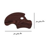 پالت چوبی ارگونومیک نقاشی مدل 10469