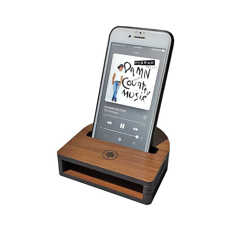 پایه نگهدارنده موبایل و بلندگوی چوبی مدل 10643 | استند اسپیکردار MDF پایه نگهدارنده موبایل و بلندگوی چوبی مدل 10643 | استند اسپیکردار MDF