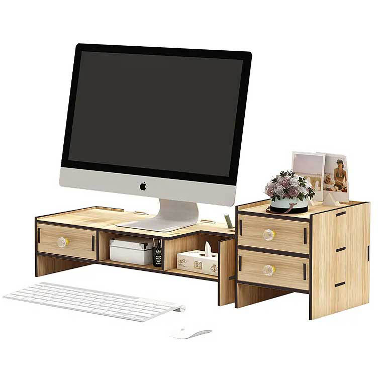 استند مانیتور و زیرمانیتوری MDF مدل 10134 | پایه نگهدارنده و نظم‌دهنده