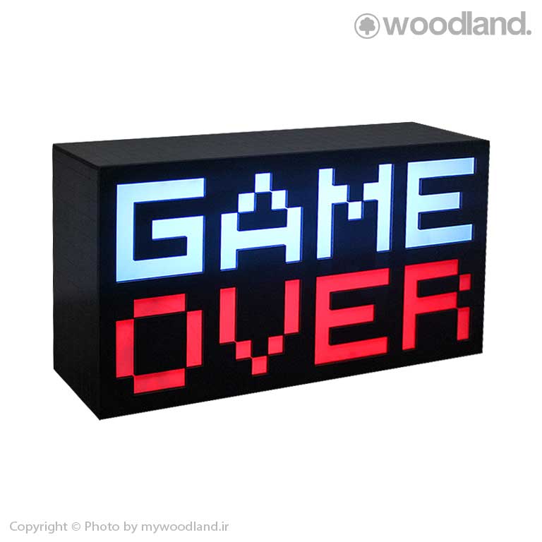 10198_1.jpg آیکون لایت، چراغ رومیزی گیم اور Game Over 8-Bit Pixel - مدل 10198 - تصویر 1