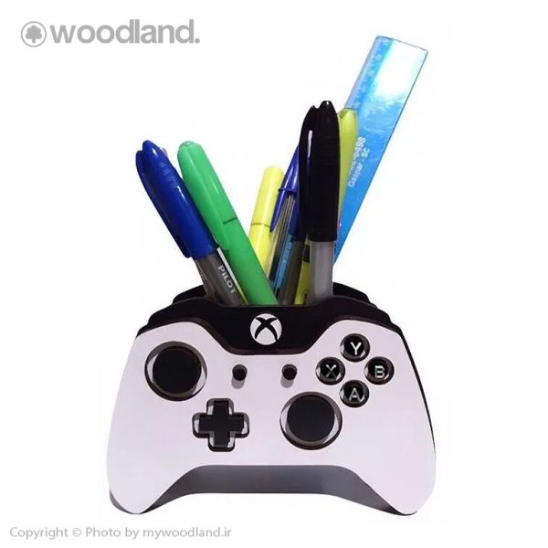 جا مدادی رومیزی چوبی طرح دسته ایکس باکس Xbox - مدل 10329
